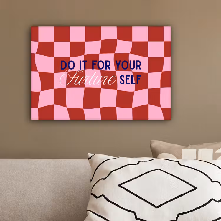 Furture - Geblokt - Rood canvas 2cm klein -closeup_print_DE
