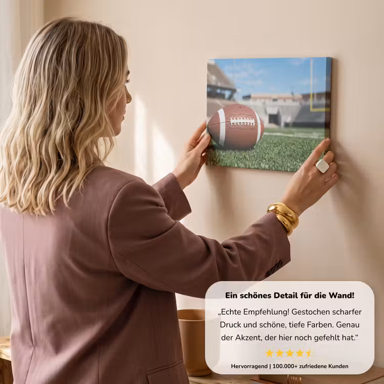 Football - Veld - Stadion - Sport canvas 2cm klein -Xsfeer7_DE