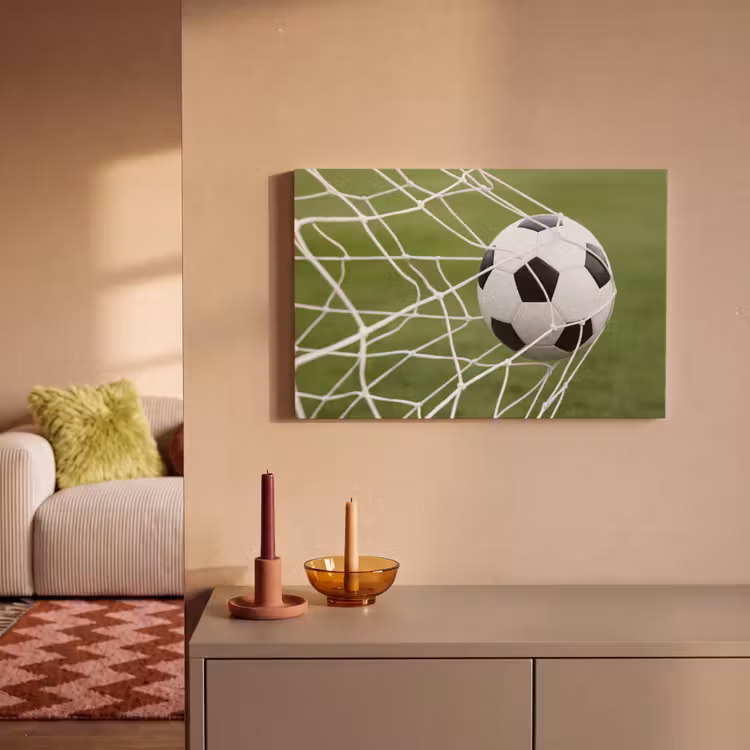 Voetbal - Goal - Net - Sport canvas 2cm klein -sfeer1