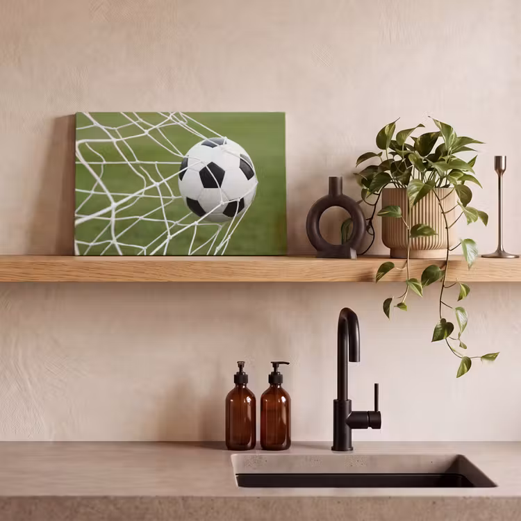 Voetbal - Goal - Net - Sport canvas 2cm klein -sfeer3