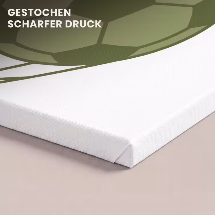 Voetbal - Goal - Sport - Groen canvas 2cm klein -uniquesellingpoint_afwerking-onlywow_DE