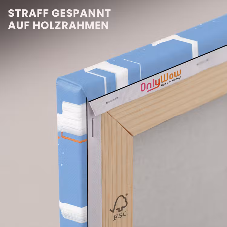 Ganzen - Elegant - Blauw canvas 2cm klein 34 -uniquesellingpoint_afwerking-onlywow_DE