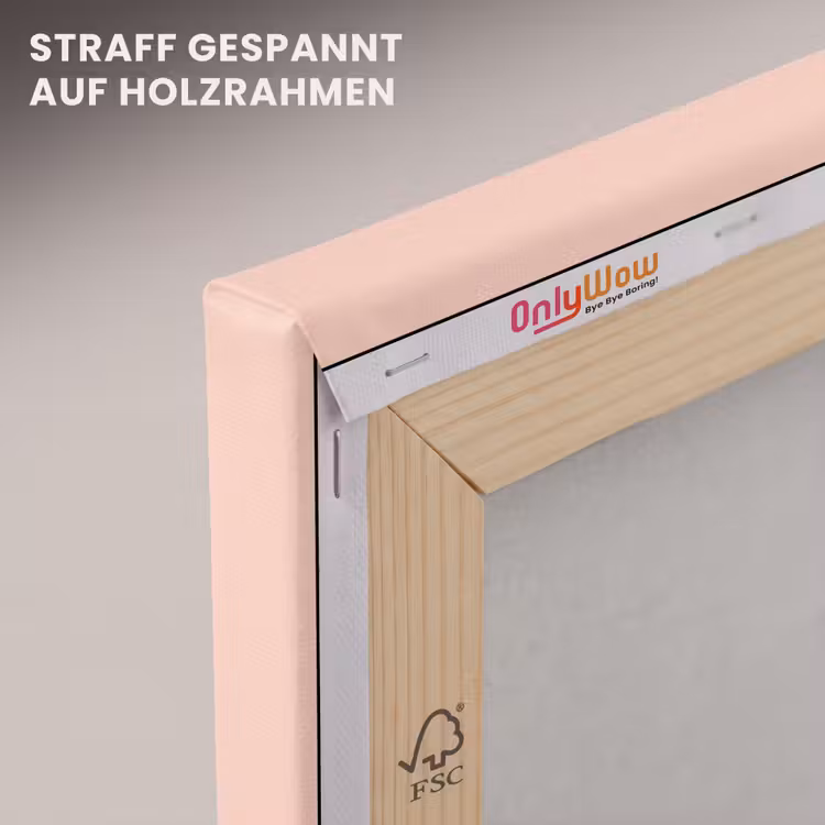 Margrieten - Boeket - Strikje - Roze canvas 2cm klein -uniquesellingpoint_afwerking-onlywow_DE