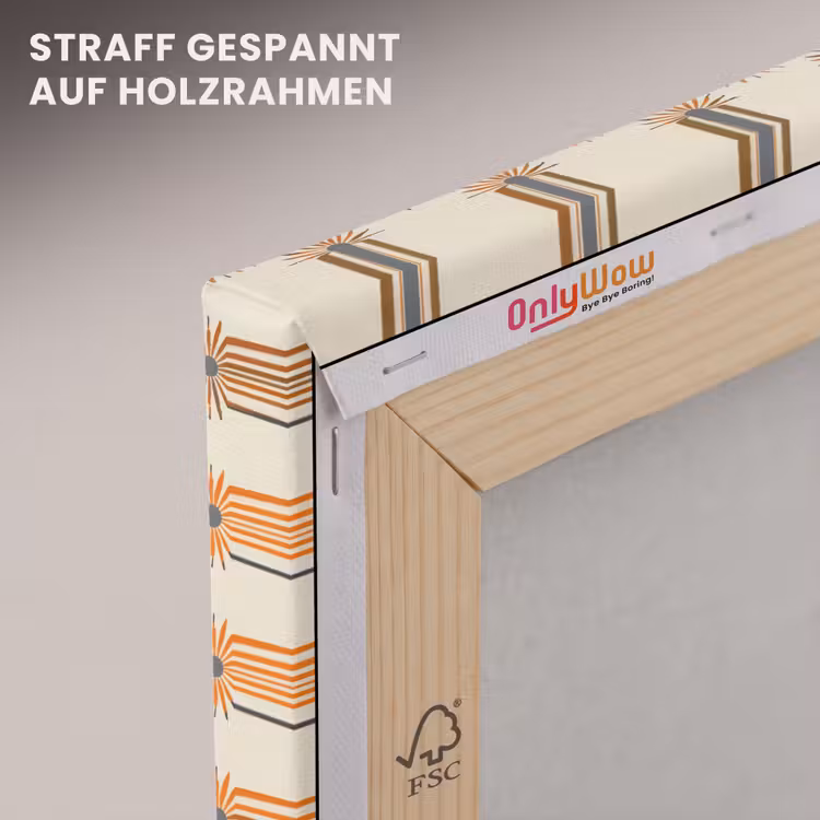 Madelief - Patroon - Oranje canvas 2cm klein 34 -uniquesellingpoint_afwerking-onlywow_DE