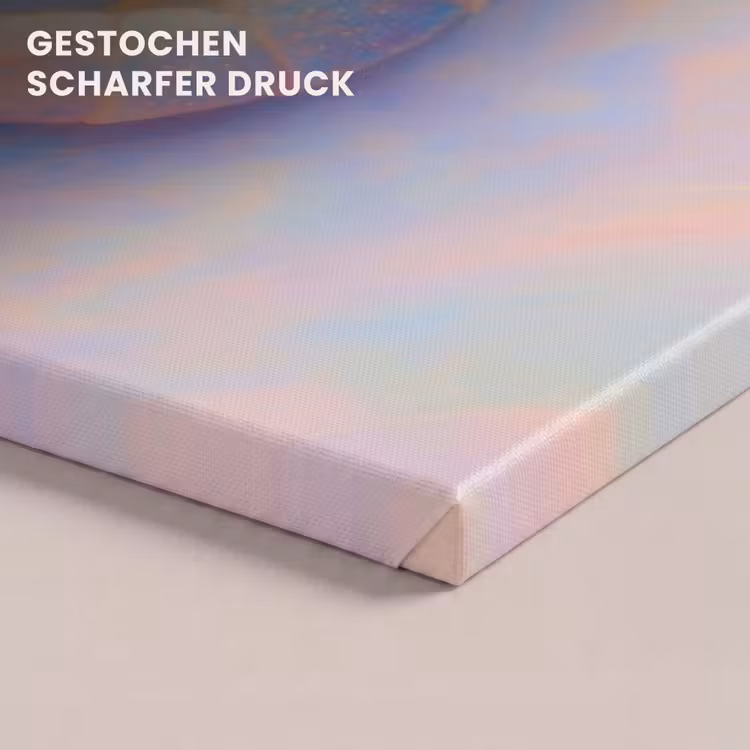 Garnaal - Subtiele structuur - Blauw - Roze canvas 2cm klein -uniquesellingpoint_afwerking-onlywow_DE