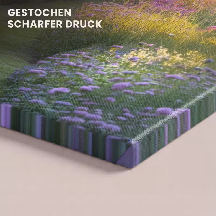 Tuinhuisje - Blauw - Bloemen canvas 2cm klein -uniquesellingpoint_afwerking-onlywow_DE