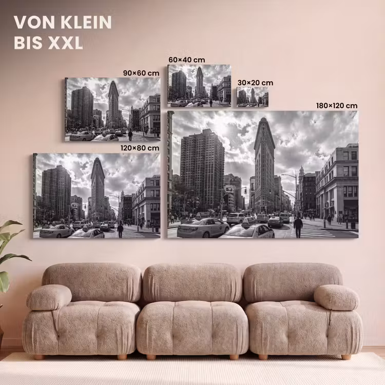 Gebouw - Hoogbouw - Stad - Architectuur - Zwart-wit canvas 2cm klein -Xsfeer8_DE
