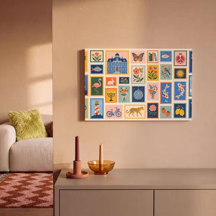 Gebouw - Koepel - Architectuur - Klassiek - Grijs canvas 2cm klein -sfeer1