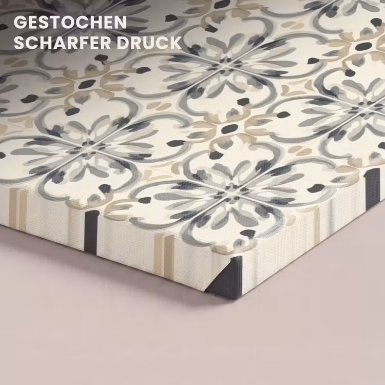 Floraal - Patroon - Kleurrijk canvas 2cm klein 34 -closeup_print_DE