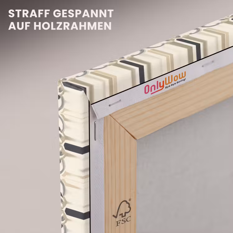 Floraal - Patroon - Kleurrijk canvas 2cm klein 34 -uniquesellingpoint_afwerking-onlywow_DE