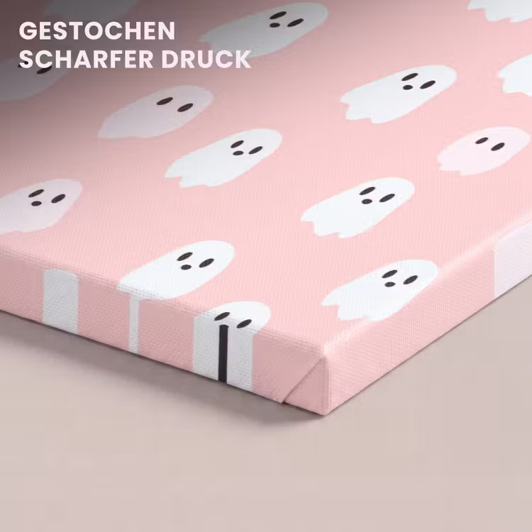 Spookjes - Patroon - Roze canvas 2cm klein 34 -closeup_print_DE