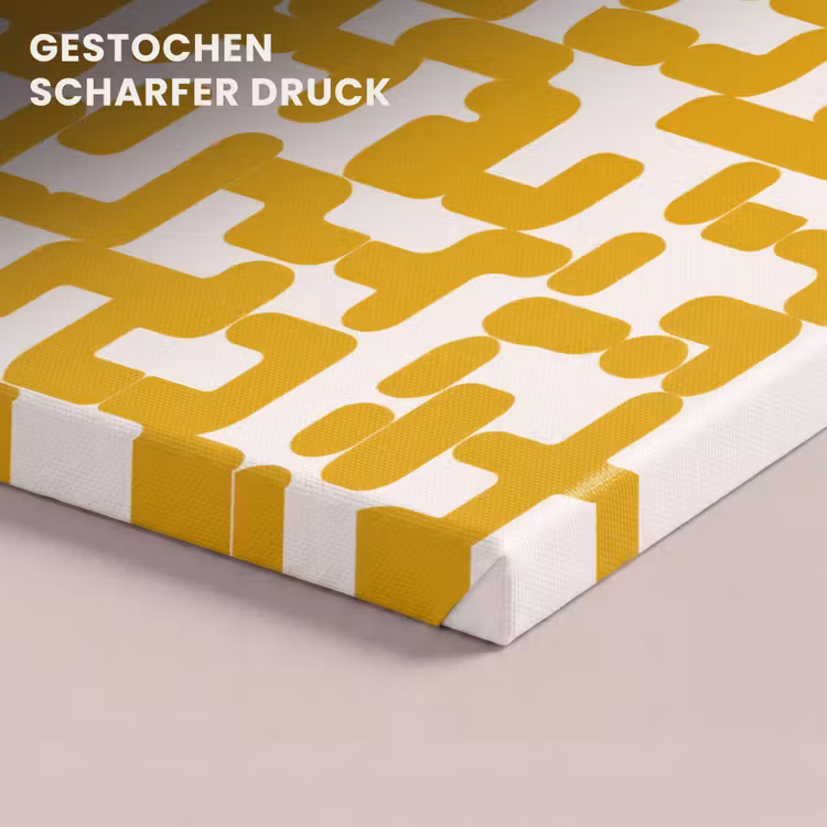 Geel - Beige - Patroon canvas 2cm klein 34 -closeup_print_DE