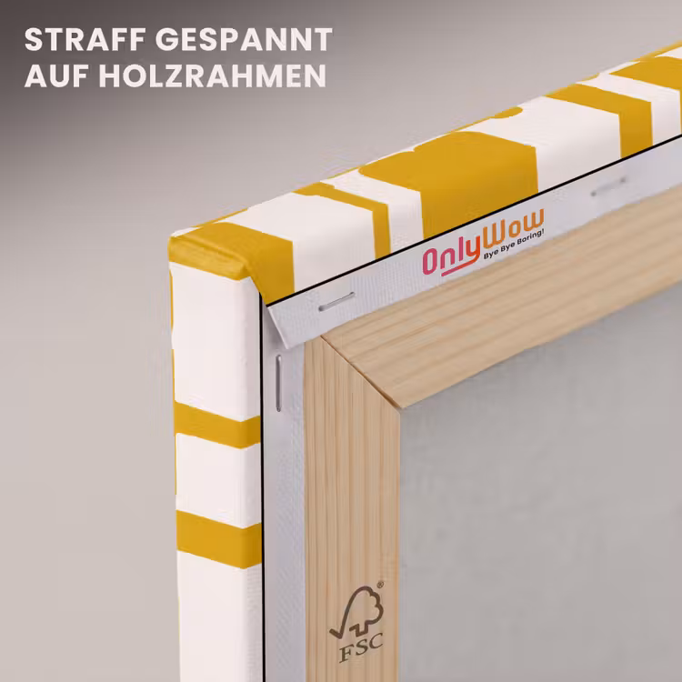 Geel - Beige - Patroon canvas 2cm klein 34 -uniquesellingpoint_afwerking-onlywow_DE