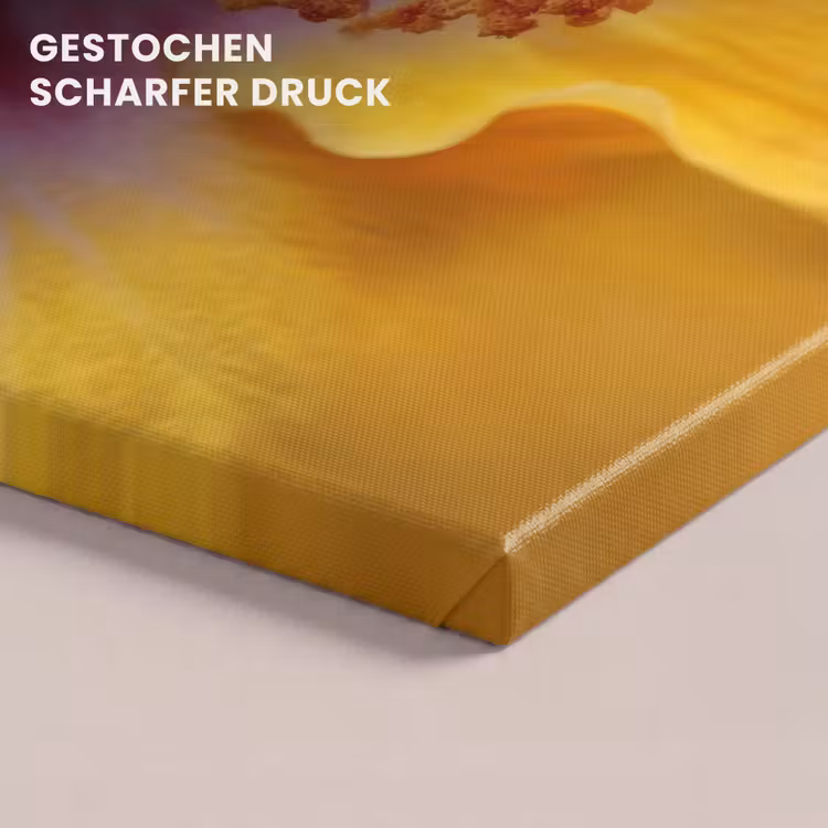 Geel - Hibiscus - Tropisch canvas 2cm klein -uniquesellingpoint_afwerking-onlywow_DE