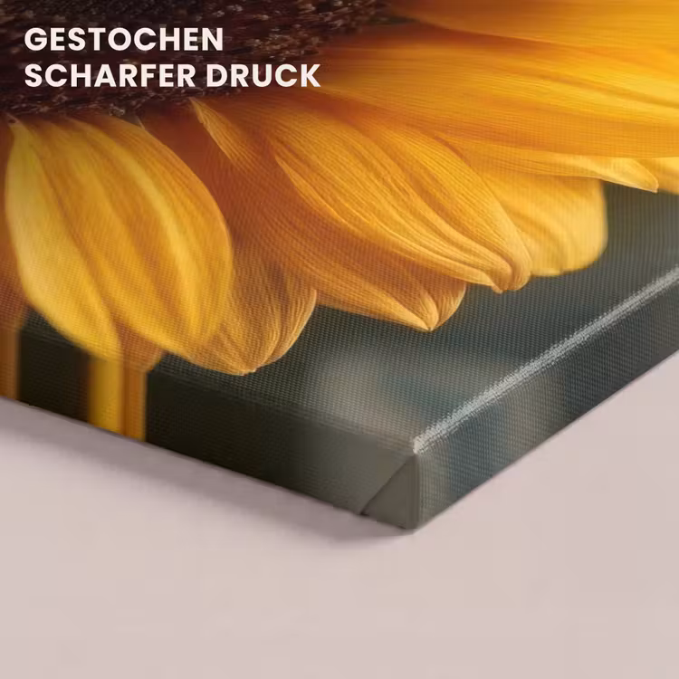 Geel - Zonnebloem - Zomers canvas 2cm klein -uniquesellingpoint_afwerking-onlywow_DE