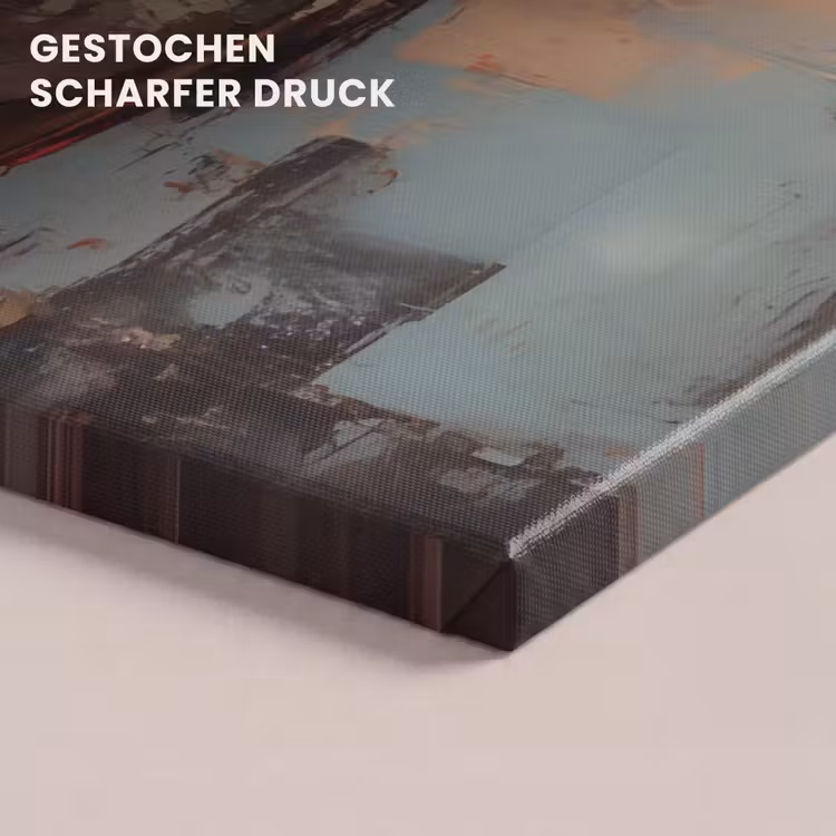 Geschilderd - Abstract - Uil - Bruin canvas 2cm klein -closeup_print_DE