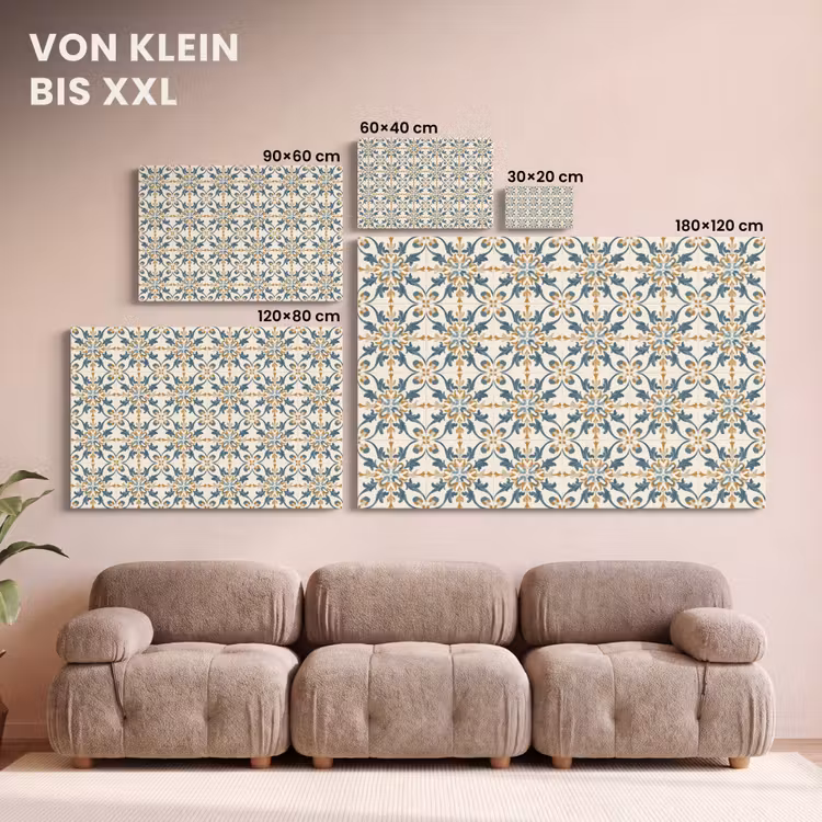 Patroon - Klassiek - Kleurrijk canvas 2cm klein 34 -Xsfeer8_DE