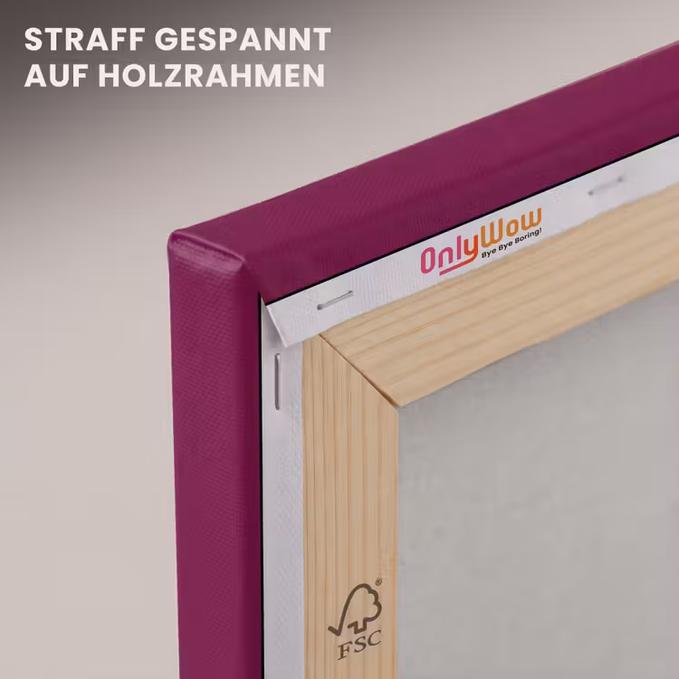 Cherish every moment - Cocktailglas - Bordeaux canvas 2cm klein -uniquesellingpoint_afwerking-onlywow_DE