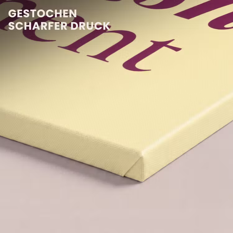 Cherish every moment - Cocktailglas - Geel canvas 2cm klein -closeup_print_DE