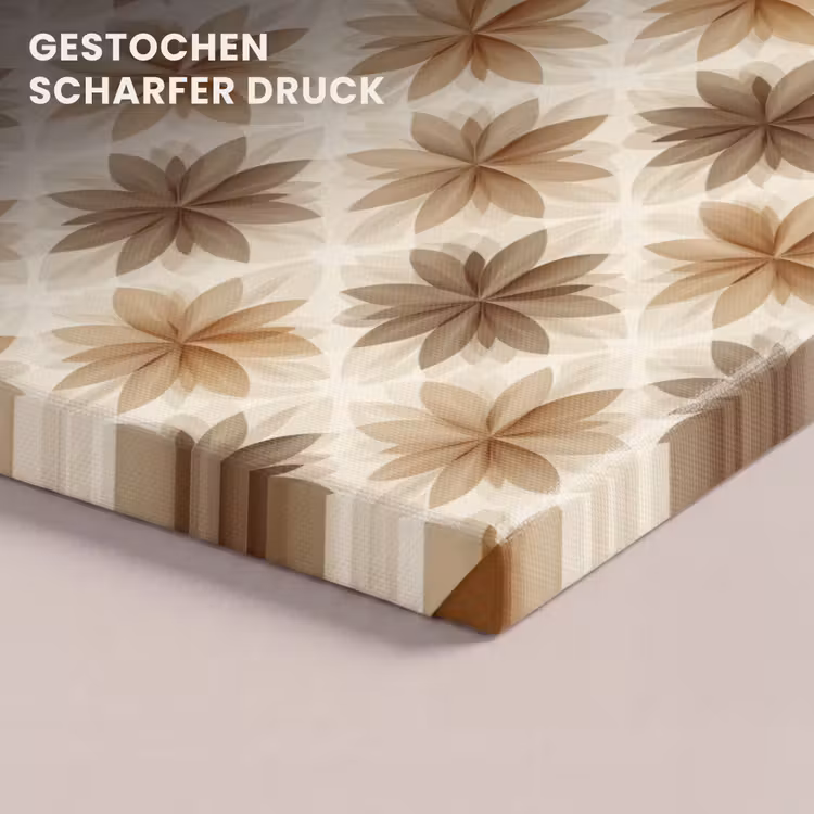 Geografisch - Patroon - Bruin canvas 2cm klein 34 -closeup_print_DE