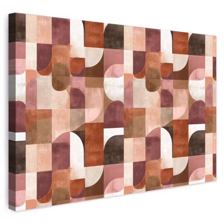 Geometrie - Modern - Retro canvas 2cm klein 34 -3d