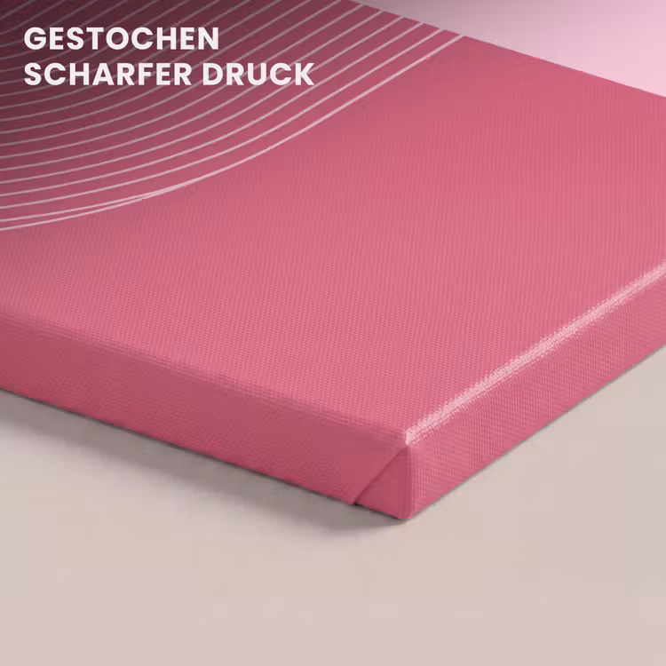 Geometrie - Patroon - Abstract - Roze - Modern canvas 2cm klein -closeup_print_DE