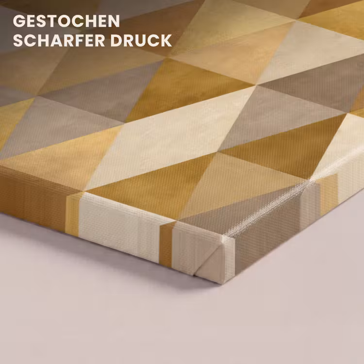 Geometrisch - Driehoek - Goud canvas 2cm klein 34 -closeup_print_DE