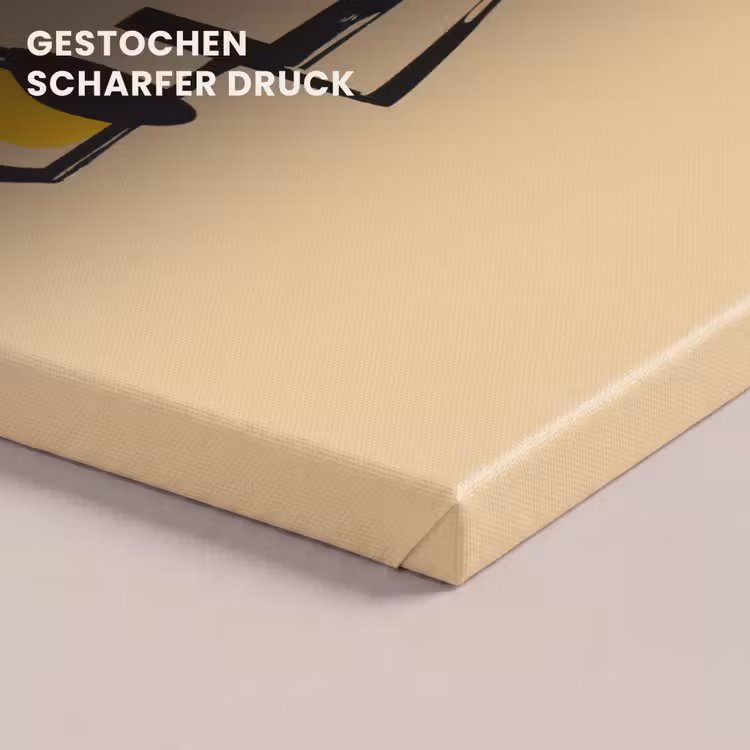 Geometrisch - Felle kleuren - Kubistische stijl canvas 2cm klein -closeup_print_DE