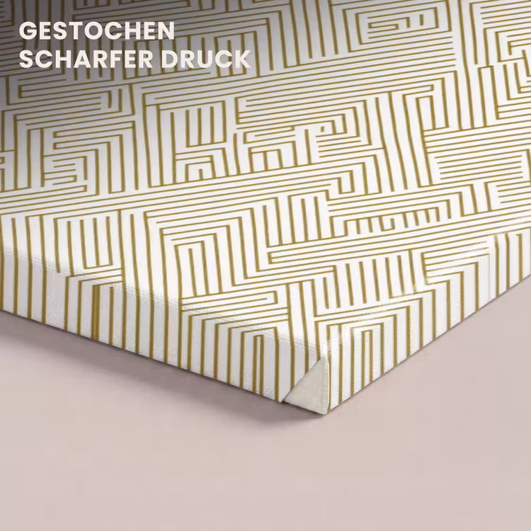 Geometrisch - Lijnen - Groen canvas 2cm klein 34 -closeup_print_DE