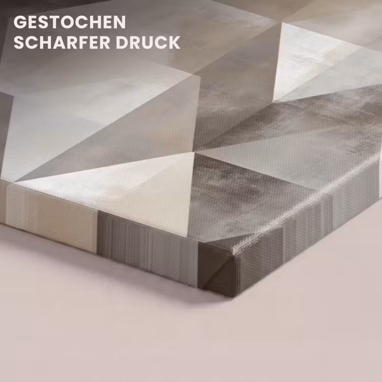 Geometrisch - Motief - Aardetinten canvas 2cm klein 34 -closeup_print_DE