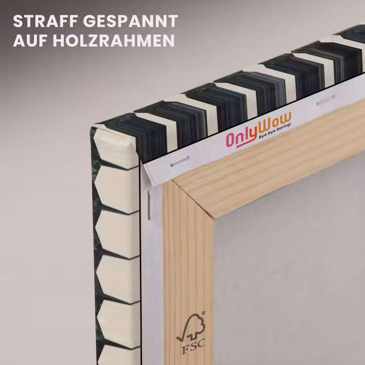 Geometrisch - Patroon - Marmer - Groen canvas 2cm klein 34 -uniquesellingpoint_afwerking-onlywow_DE