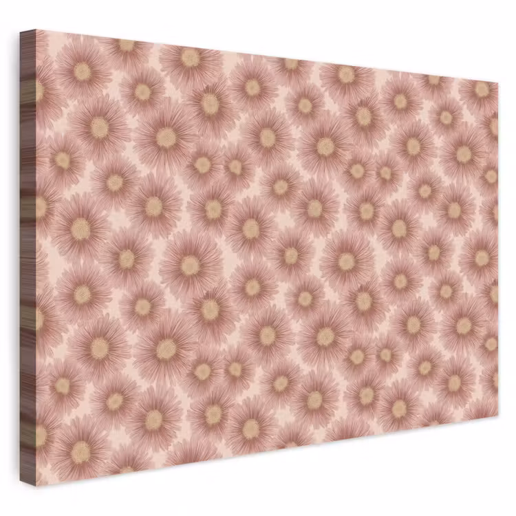 Gerbera - Bloemen - Roze canvas 2cm klein 34 -3d