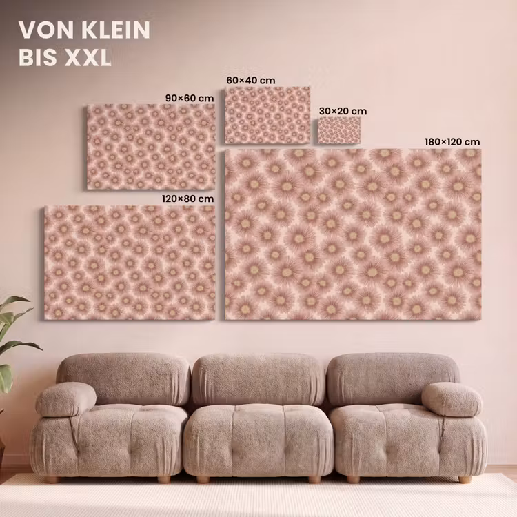 Gerbera - Bloemen - Roze canvas 2cm klein 34 -Xsfeer8_DE