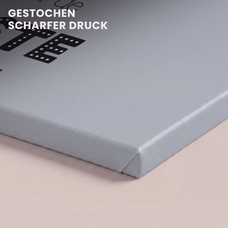 Vaderdag geschenk - Vader - Spreuken - De beste vaders - Quote canvas 2cm klein -closeup_print_DE