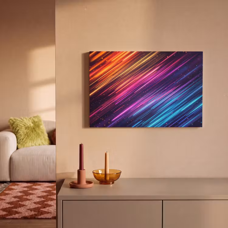 Snelheid - Kosmos - Kleurrijk canvas 2cm klein -sfeer1