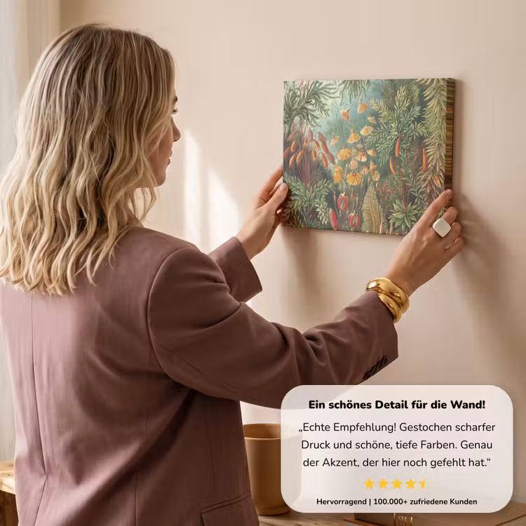 Design - Natuur - Paddenstoelen - Ernst Haeckel canvas 2cm klein -Xsfeer7_DE