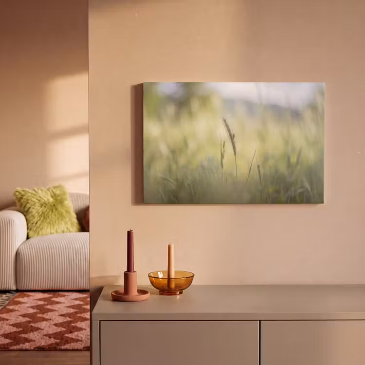 Graan - Aar - Natuur - Groen - Detail canvas 2cm klein -sfeer1