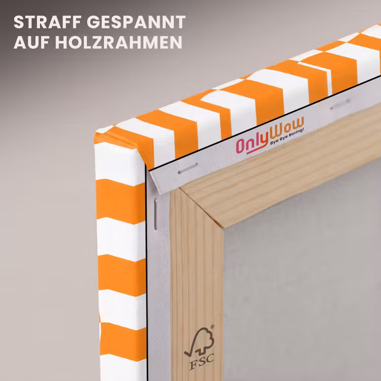 Golvend - Patroon - Oranje canvas 2cm klein 34 -uniquesellingpoint_afwerking-onlywow_DE