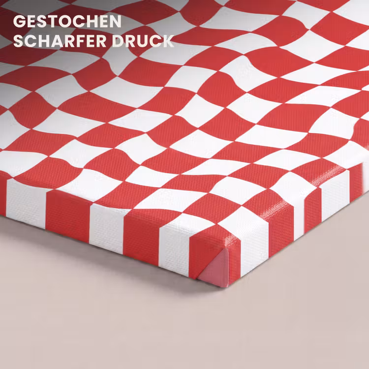 Golvend - Patroon - Rood canvas 2cm klein 34 -closeup_print_DE