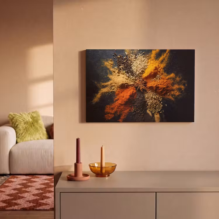 Specerijen - Explosie - Oranje canvas 2cm klein -sfeer1