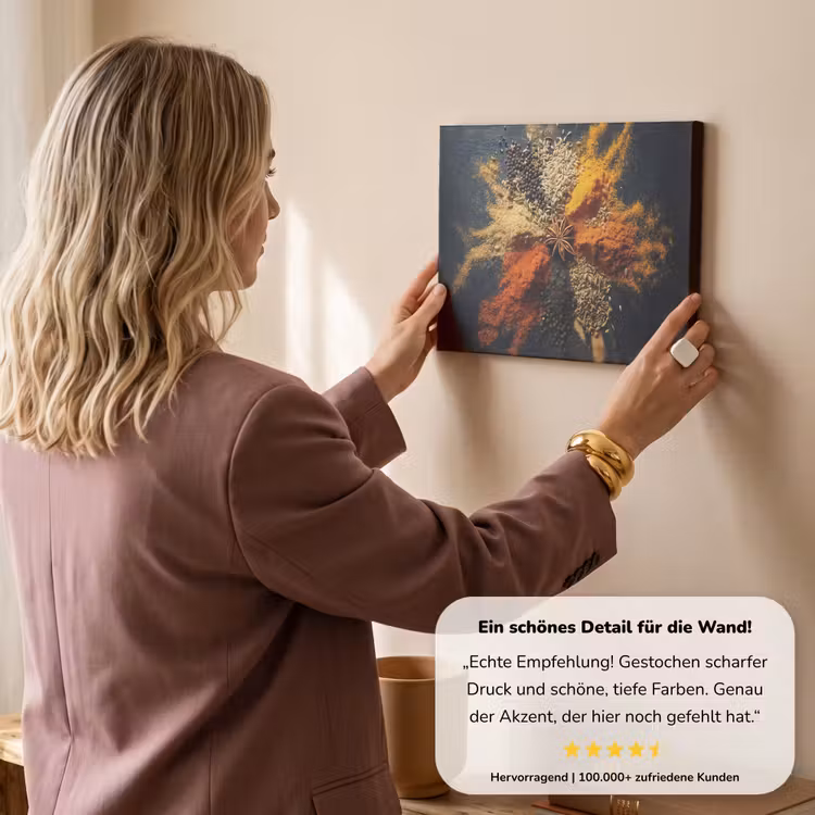 Specerijen - Explosie - Oranje canvas 2cm klein -Xsfeer7_DE