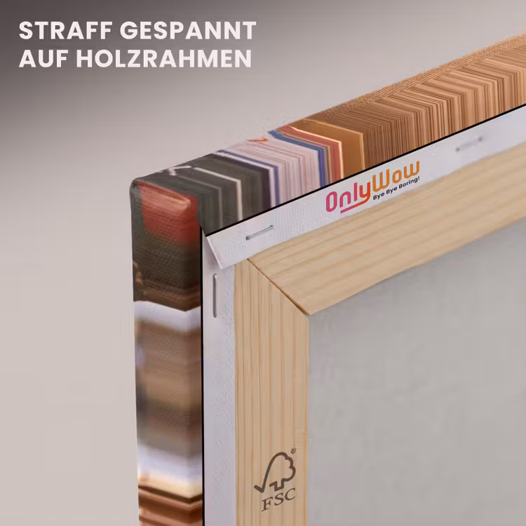 Leinwandbild - Gewürze – Markt – Bunt - Specerijen - Markt - Kleurrijk canvas 2cm klein