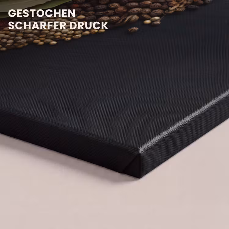 Specerijen - Mix - Hartvorm - Zwart canvas 2cm klein -uniquesellingpoint_afwerking-onlywow_DE
