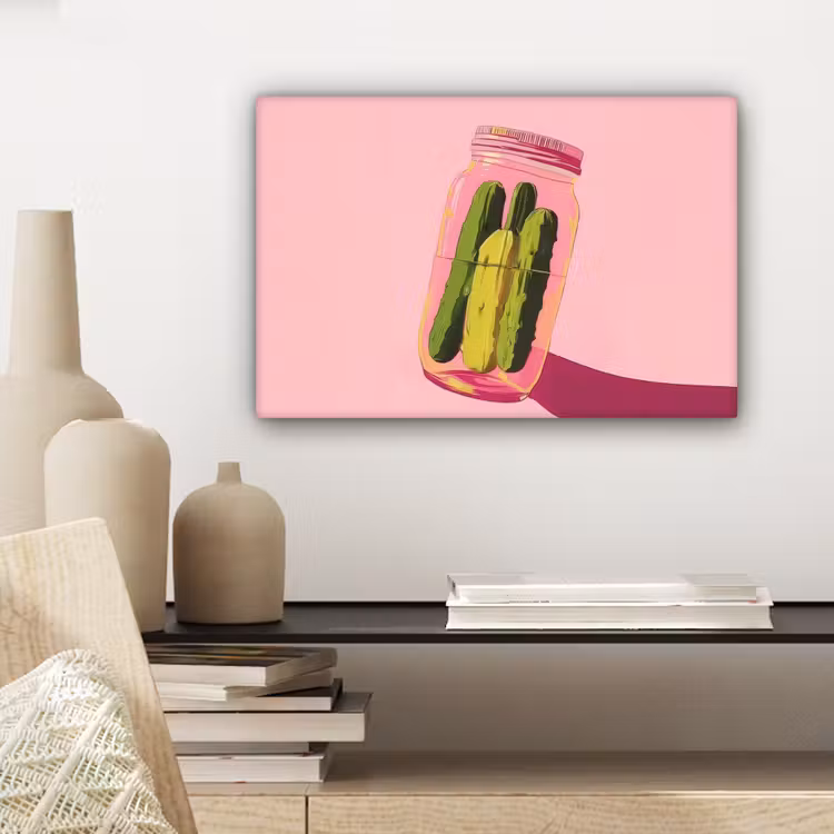 Augurken - Pot - Schaduw - Roze canvas 2cm klein -closeup_print_DE