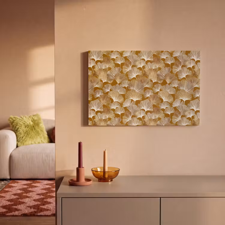 Ginkgo - Bladeren - Goud canvas 2cm klein 34 -sfeer1