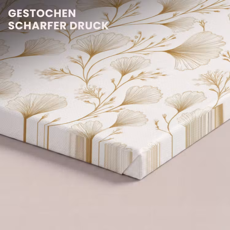 Ginkgo - Takken - Goud canvas 2cm klein 34 -closeup_print_DE