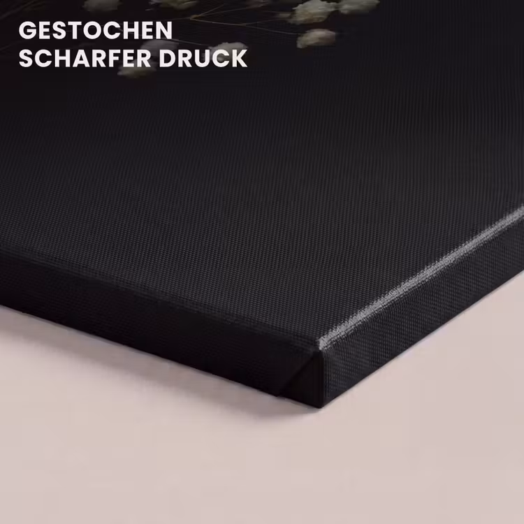 Gipskruid - Bloemetjes - Wit - Minimalistisch canvas 2cm klein -uniquesellingpoint_afwerking-onlywow_DE