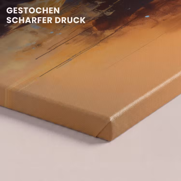 Giraf - Bruin - Abstract - Geschilderd canvas 2cm klein -uniquesellingpoint_afwerking-onlywow_DE