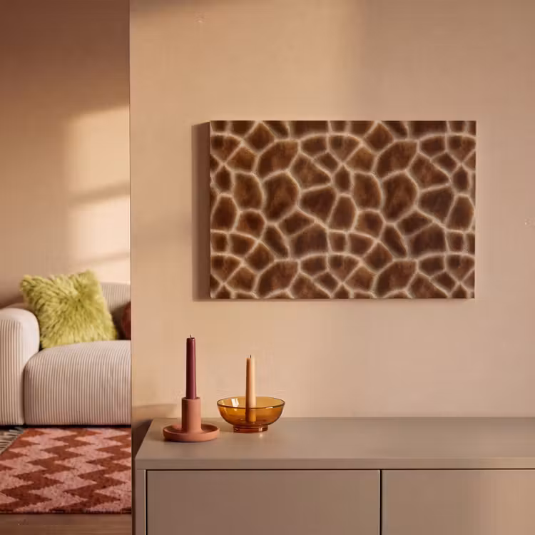 Giraf - Bruin - Vacht canvas 2cm klein 34 -sfeer1
