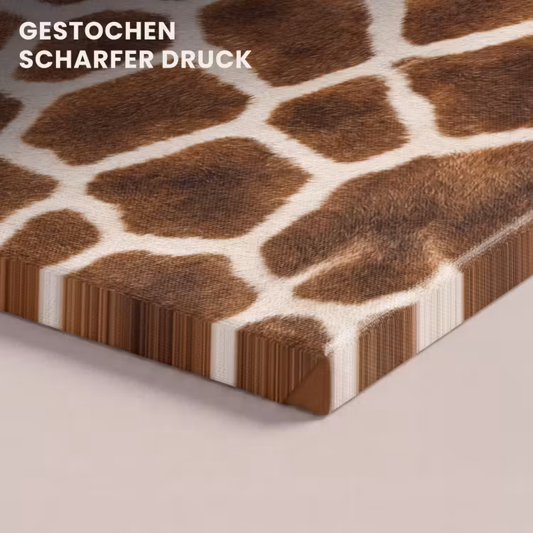 Giraf - Vacht - Klassiek - Bruin canvas 2cm klein -uniquesellingpoint_afwerking-onlywow_DE